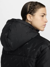 Куртка женская Nike W NSW TF SNFL NK CLSC PFR AOP черная FV7941-010 изображение 7