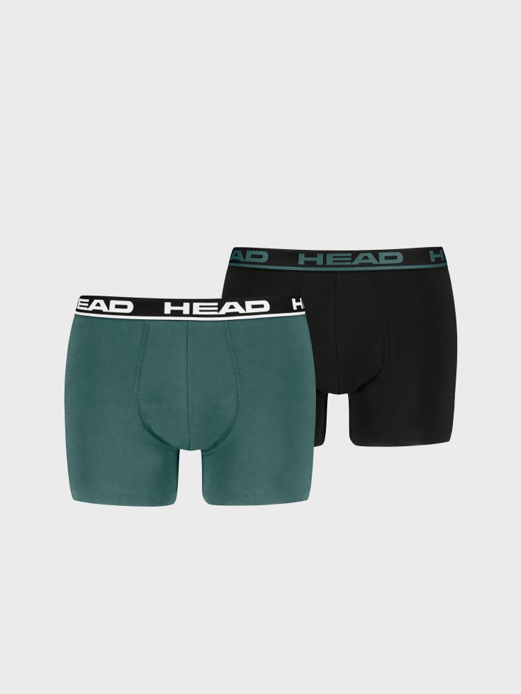 Боксеры мужские HEAD BASIC BOXER 2P зеленые 701202741029 изображение 2