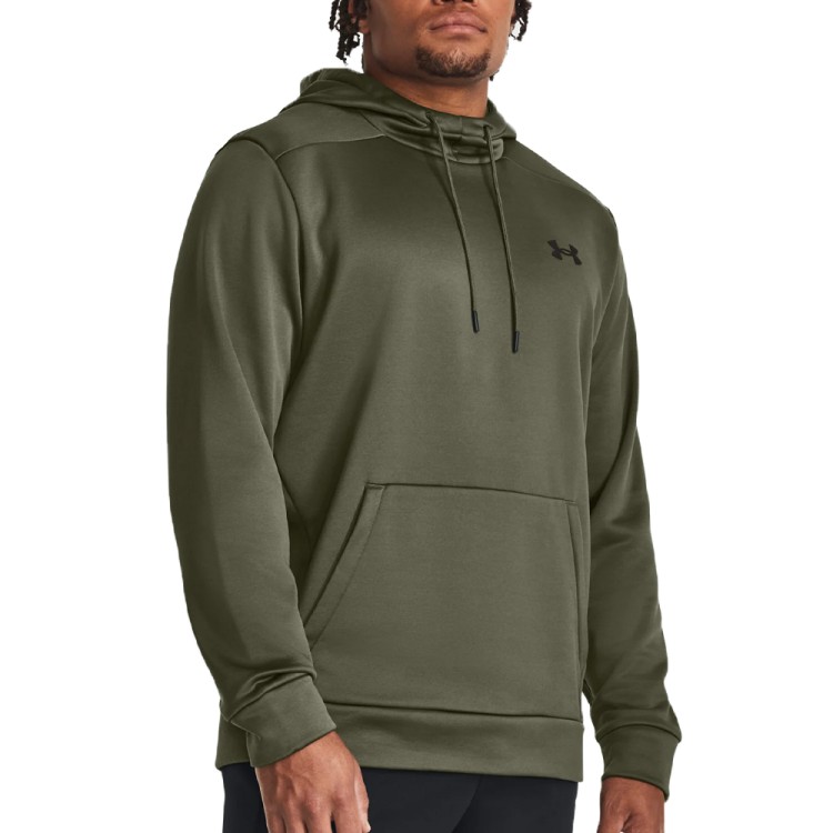 Толстовка мужская Under Armour UA Armour Fleece Hoodie оливковая 1373353-390 изображение 1
