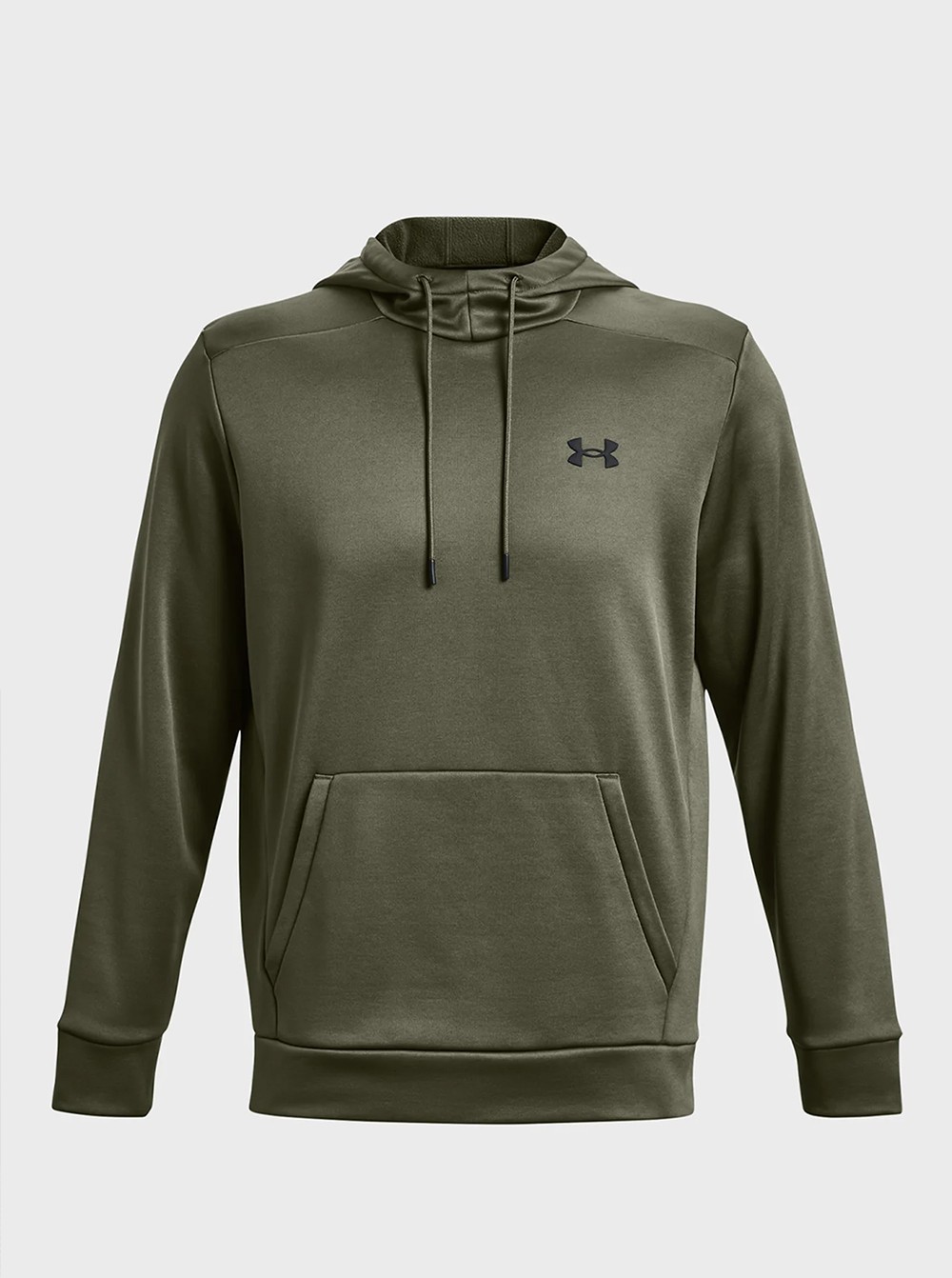 Толстовка мужская Under Armour UA Armour Fleece Hoodie оливковая 1373353-390 изображение 6