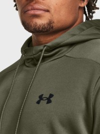 Толстовка мужская Under Armour UA Armour Fleece Hoodie оливковая 1373353-390 изображение 11
