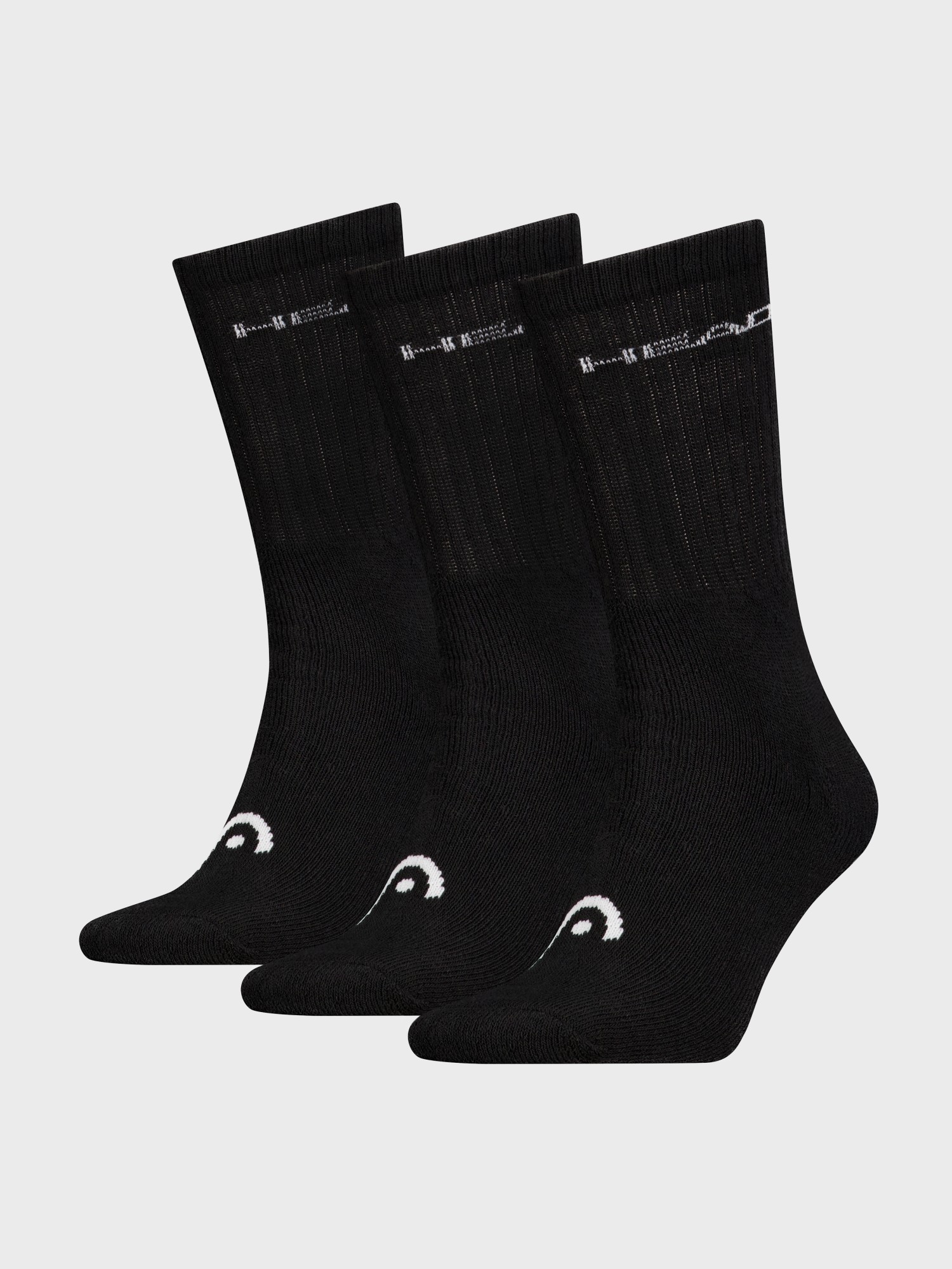 Носки HEAD ELEMENTS ALL SPORTS CREW 3P черные 701229008001 изображение 2