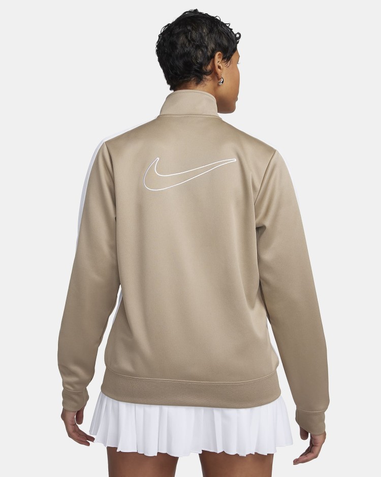 Толстовка женская Nike W NSW PK JKT SW бежевая FZ7280-247 изображение 3