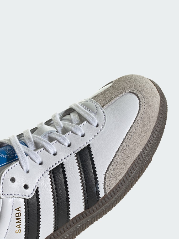 Кроссовки женские Adidas SAMBA OG J белые IE3675 изображение 7