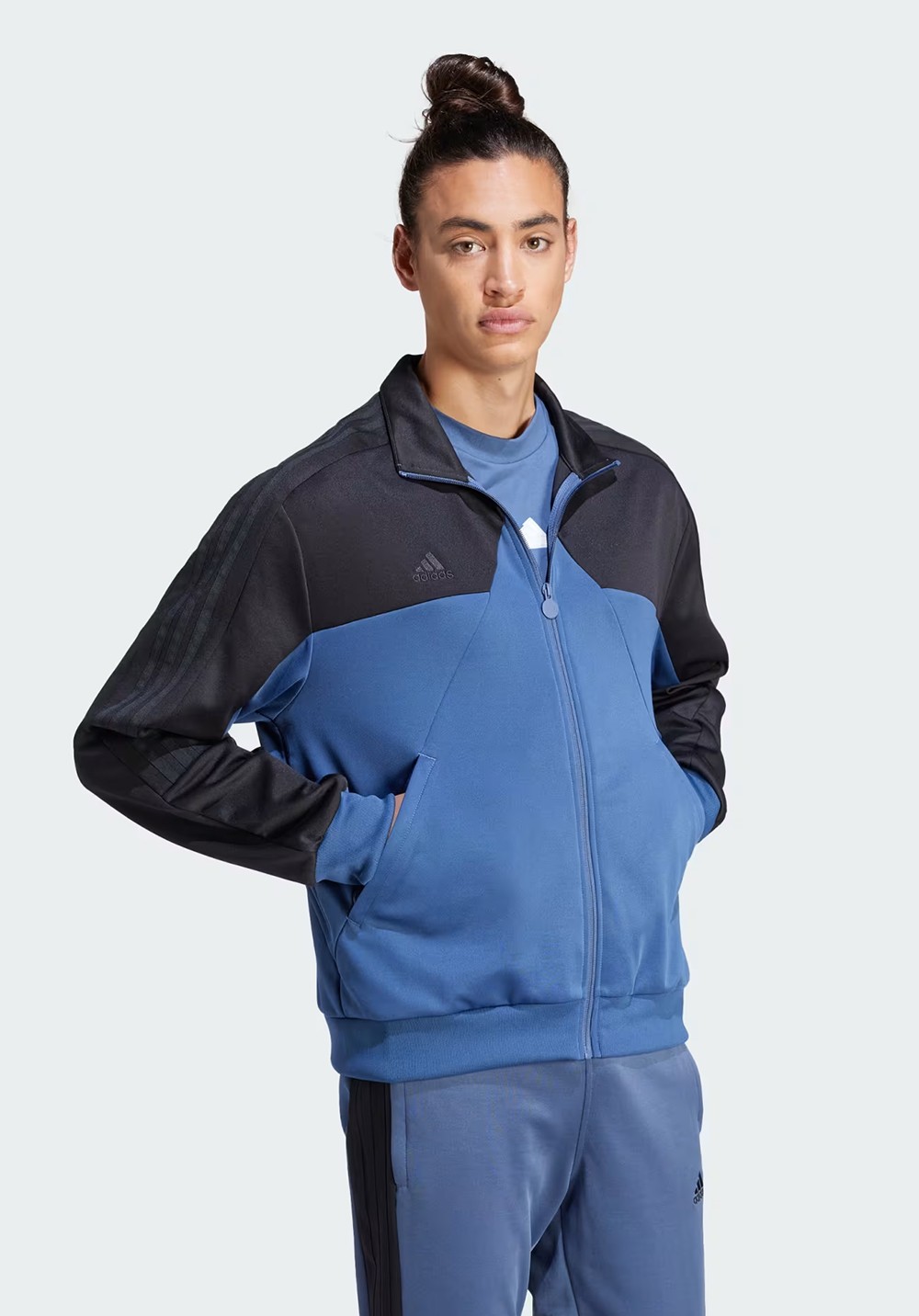 Толстовка мужская Adidas M TIRO TT синяя IS1528 изображение 4