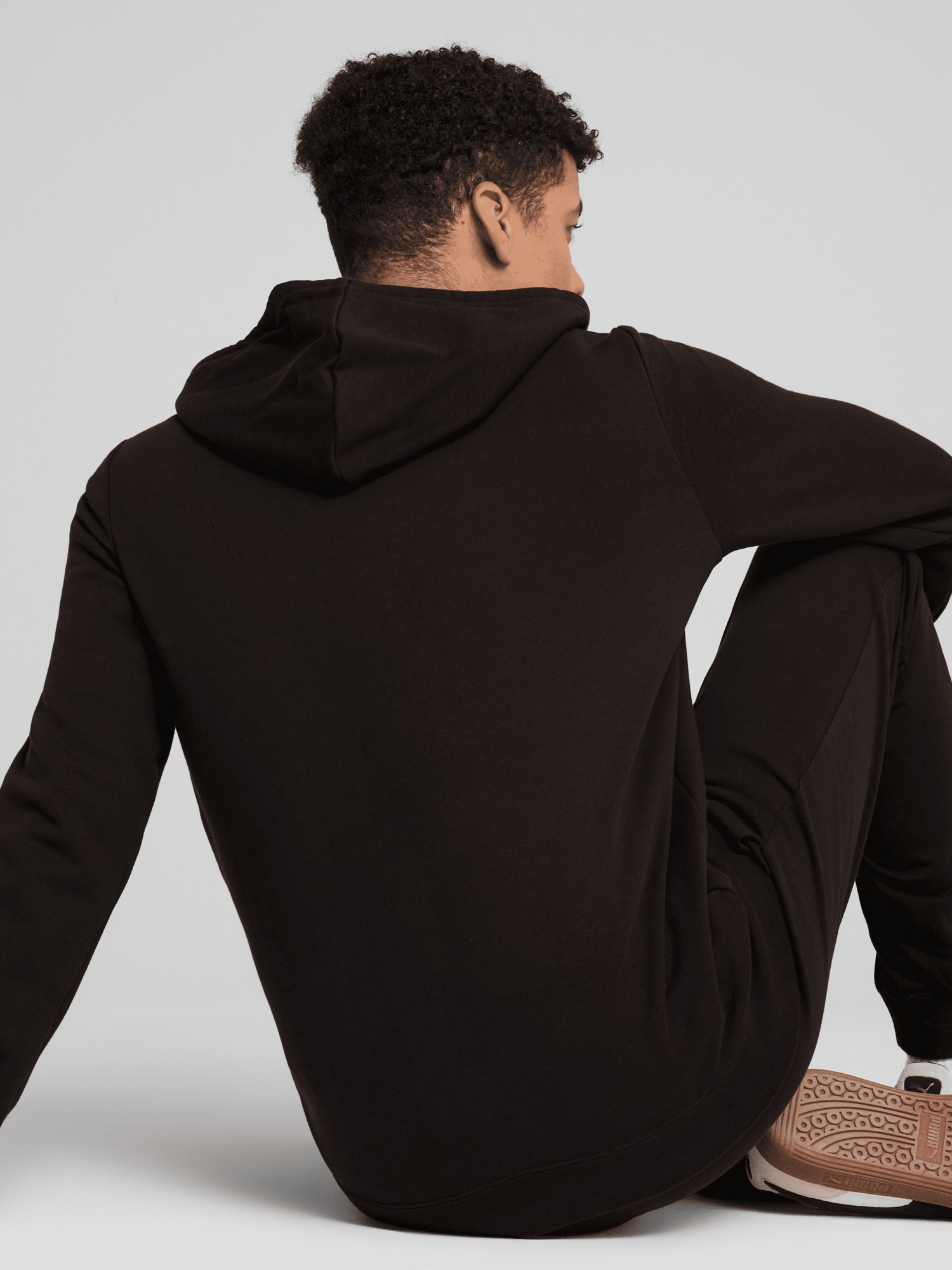 Толстовка мужская Puma ESS Full-Zip Hoodie черная 68258801 изображение 5