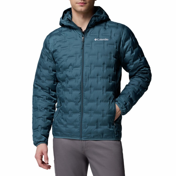 Куртка мужская Columbia Delta Ridge™ II Down Hooded Jacket бирюзовая 2086221-429 изображение 1