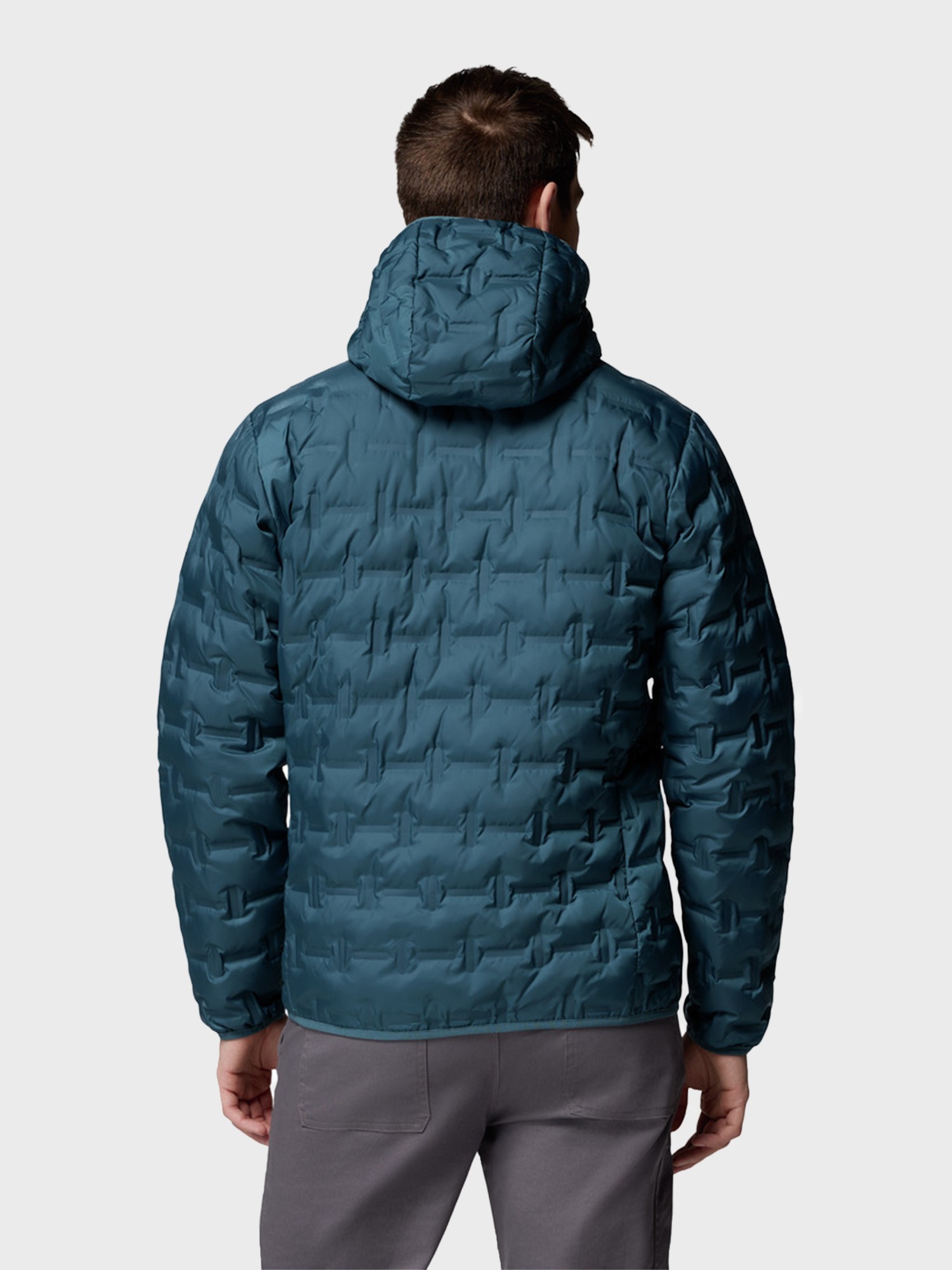Куртка мужская Columbia Delta Ridge™ II Down Hooded Jacket бирюзовая 2086221-429 изображение 4