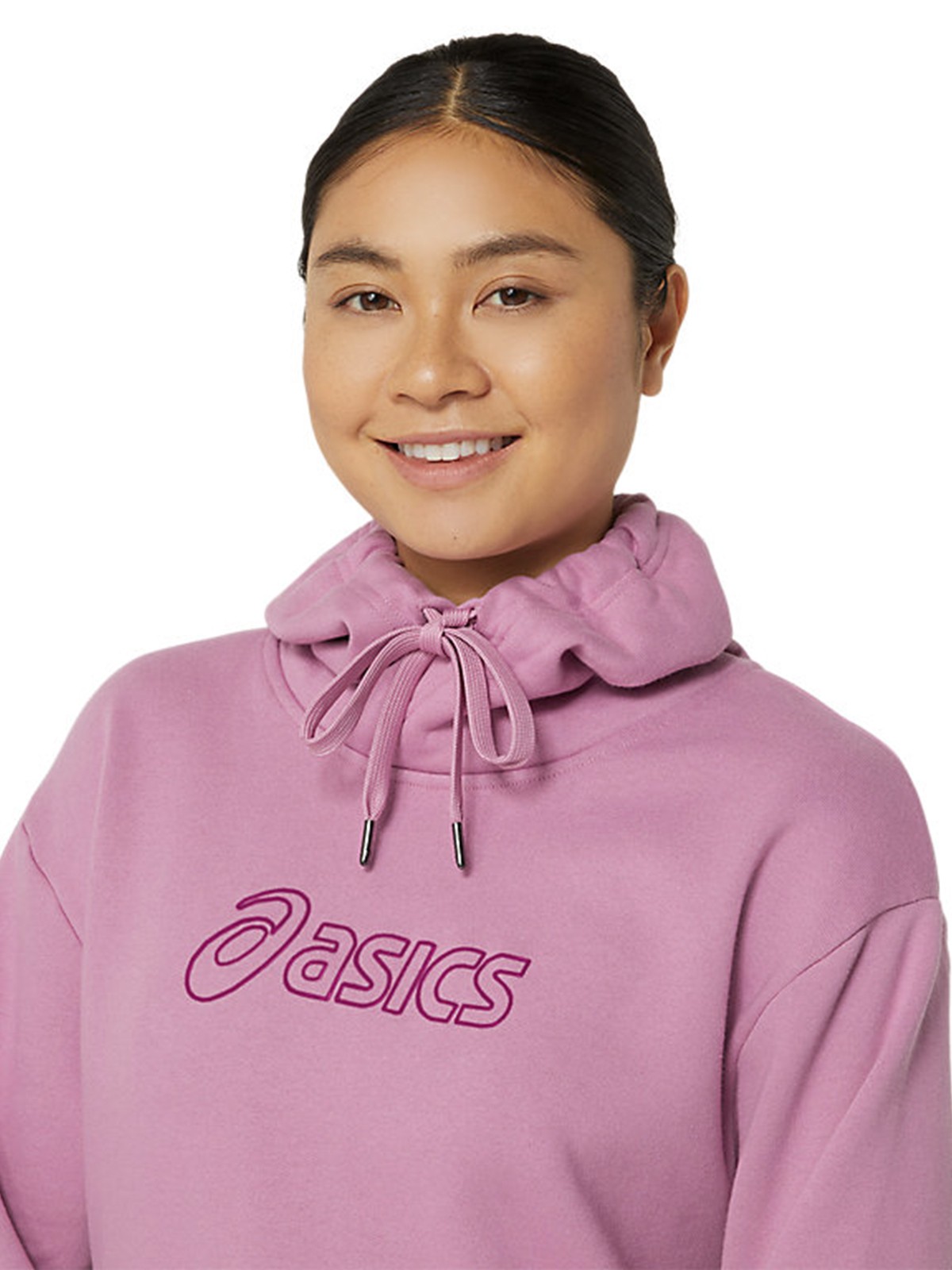 Толстовка женская Asics ASICS LOGO OTH HOODIE малиновая 2032C845-500 изображение 4