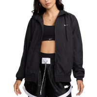 Толстовка женская Nike W NSW ESSNTL UV WVN JKT HD черная FV6298-010