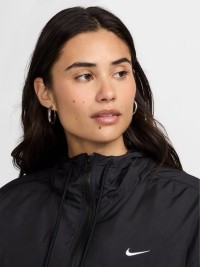 Толстовка женская Nike W NSW ESSNTL UV WVN JKT HD черная FV6298-010 изображение 5