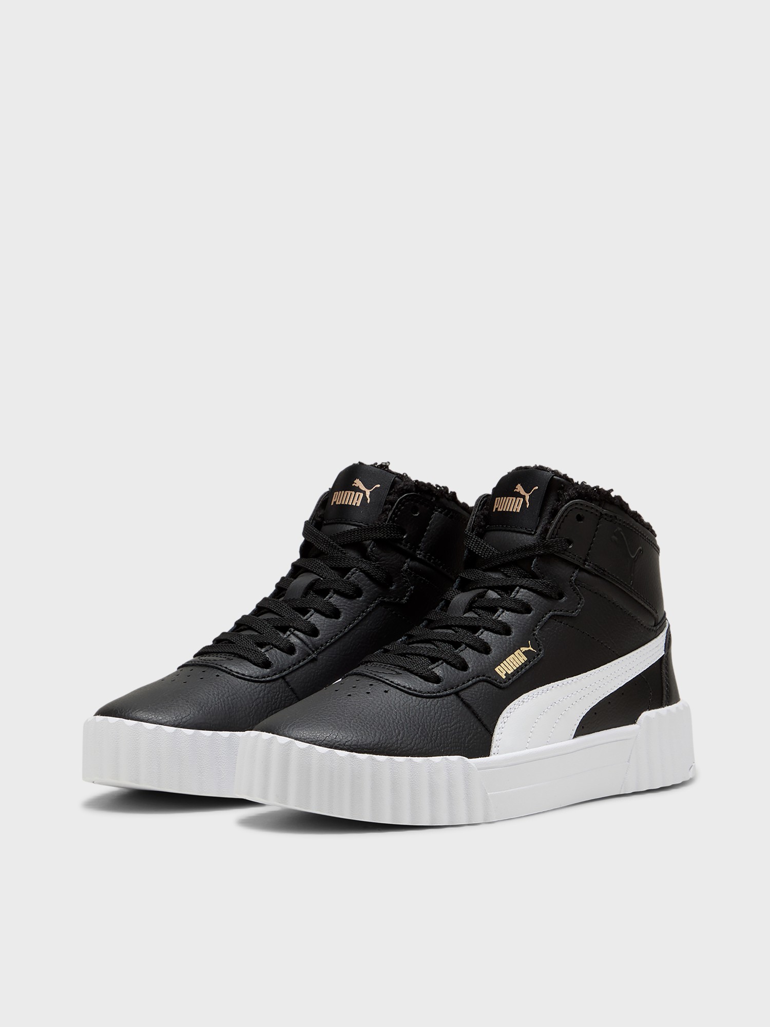 Кроссовки детские Puma Carina 3.0 Mid WTR Jr черные 40358001 изображение 4