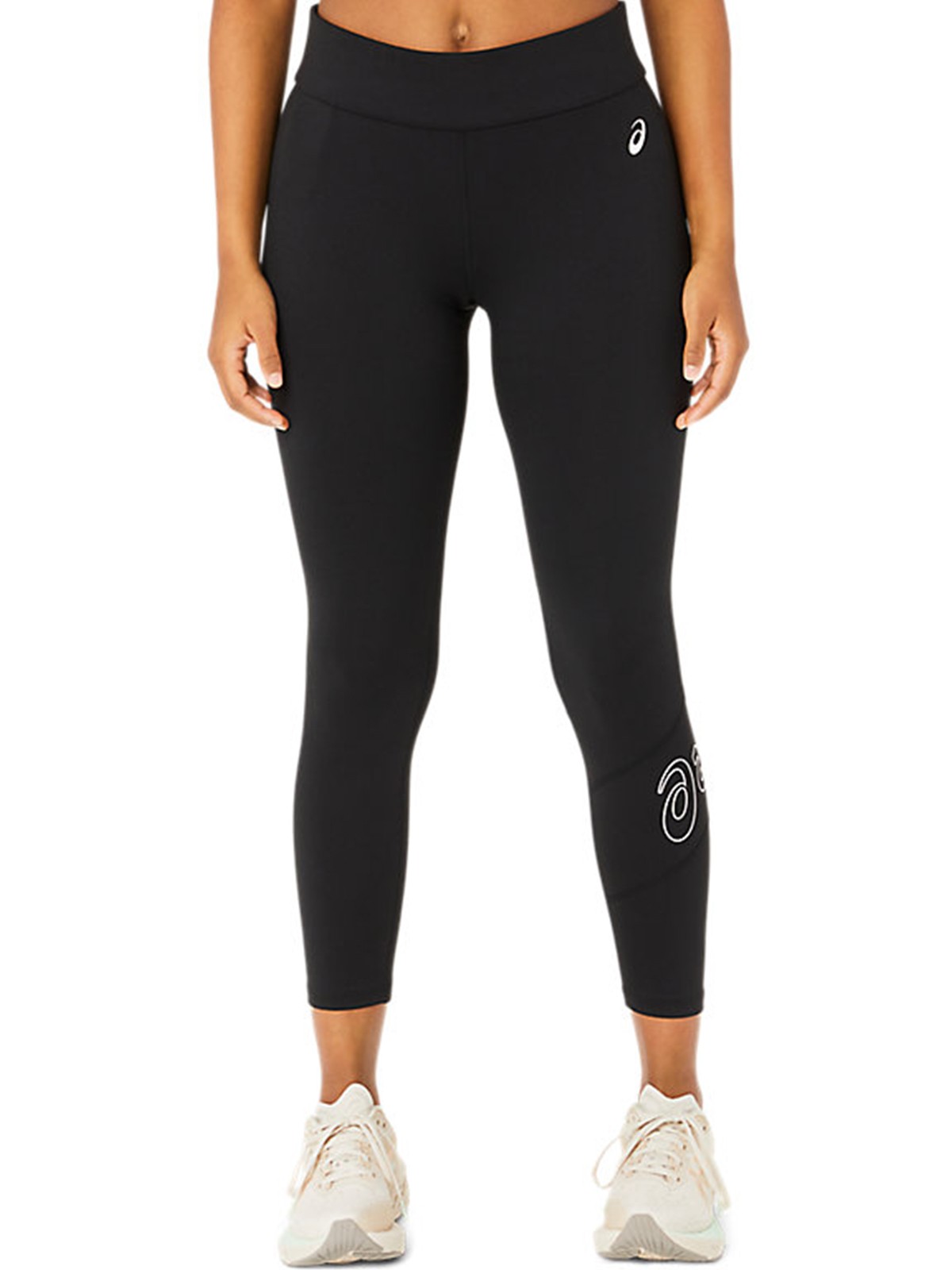 Леггинсы женские Asics ASICS LOGO 7/8 TIGHT черные 2032C943-001 изображение 2