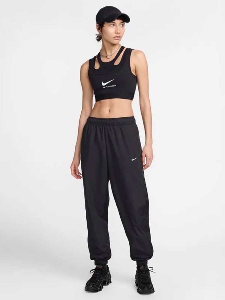 Брюки женские Nike W NSW OTG UV ESSNTL WVN MR JG черные FV7660-010 изображение 4