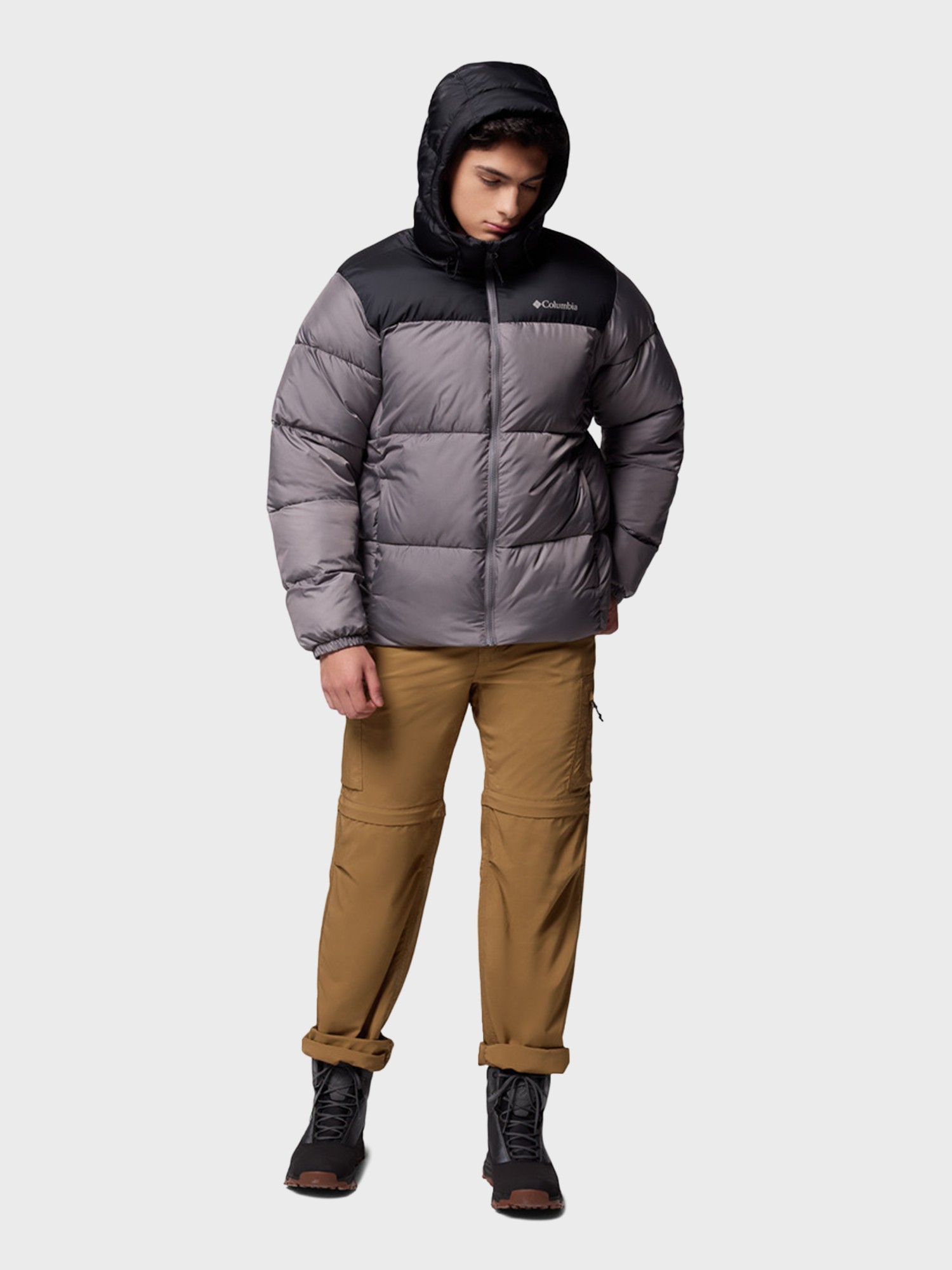 Куртка мужская Columbia Puffect™ II Hooded Jacket темно-серая 2086851-023 изображение 9