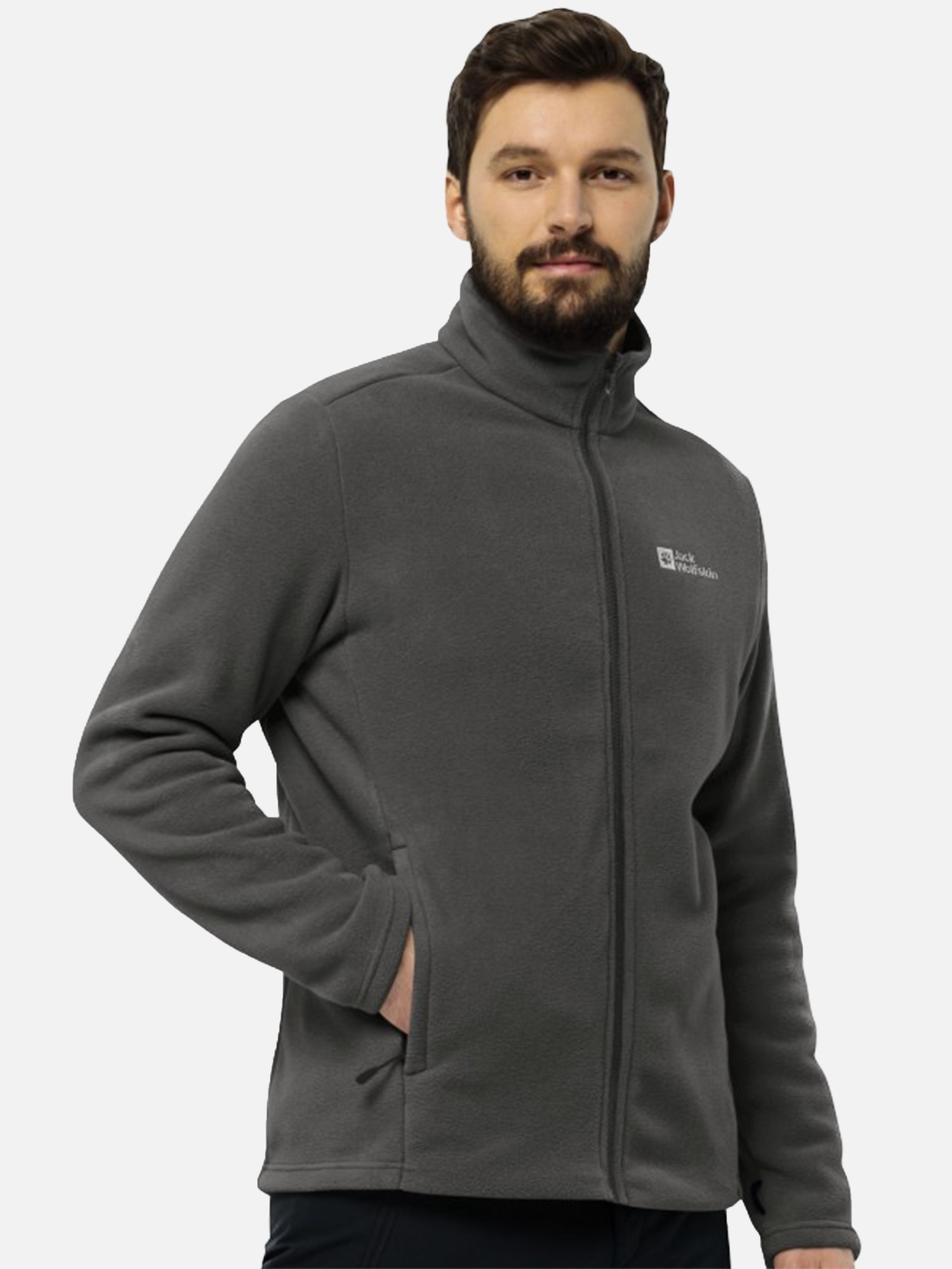 Толстовка мужская Jack Wolfskin WINTERSTEIN FZ M серая 1711371-6945 изображение 2