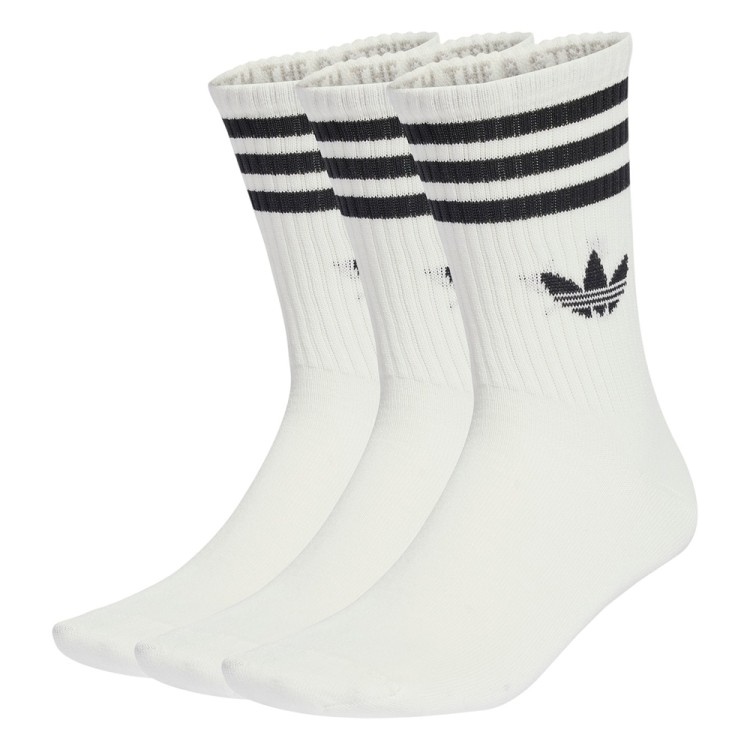 Носки  Adidas 3S CREW S 3P белые JV7401 изображение 1
