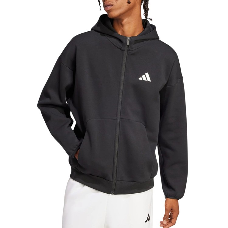 Толстовка мужская Adidas M FI SL FZ черная JI8768 изображение 1