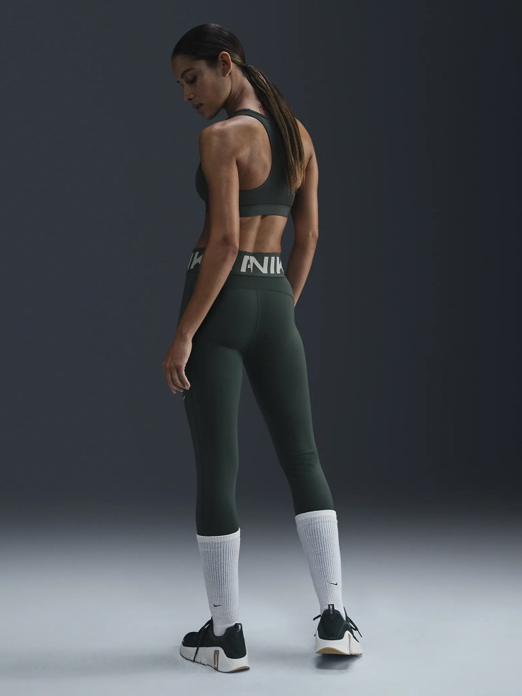 Леггинсы женские Nike W NP SCULPT DF HR TIGHT зеленые FV7382-338 изображение 5