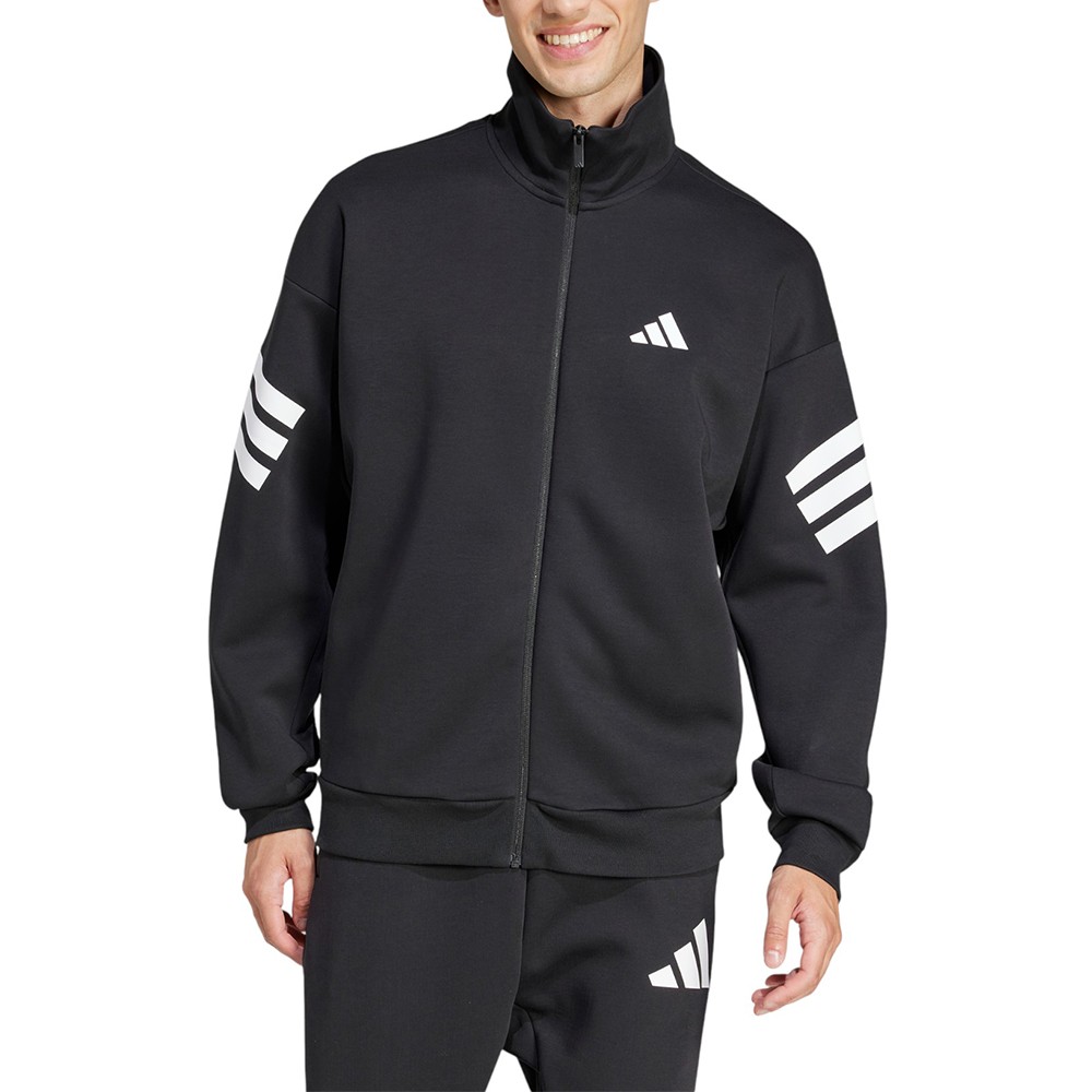 Толстовка мужская Adidas M FI 3S TT черная JD4885 изображение 1