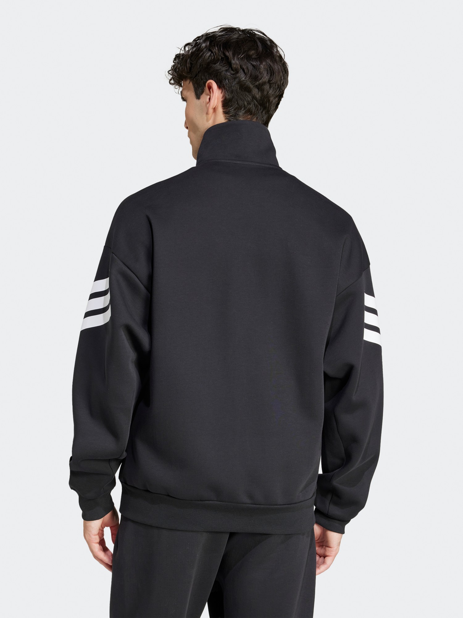 Толстовка мужская Adidas M FI 3S TT черная JD4885 изображение 4