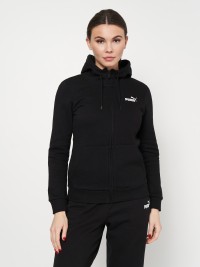 Толстовка женская Puma ESS Small Logo Full-Zip Hoodie FL черная 58681101 изображение 2