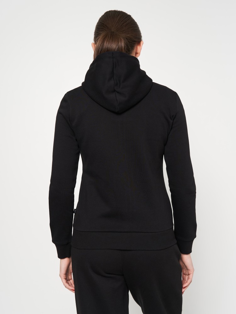 Толстовка женская Puma ESS Small Logo Full-Zip Hoodie FL черная 58681101 изображение 3