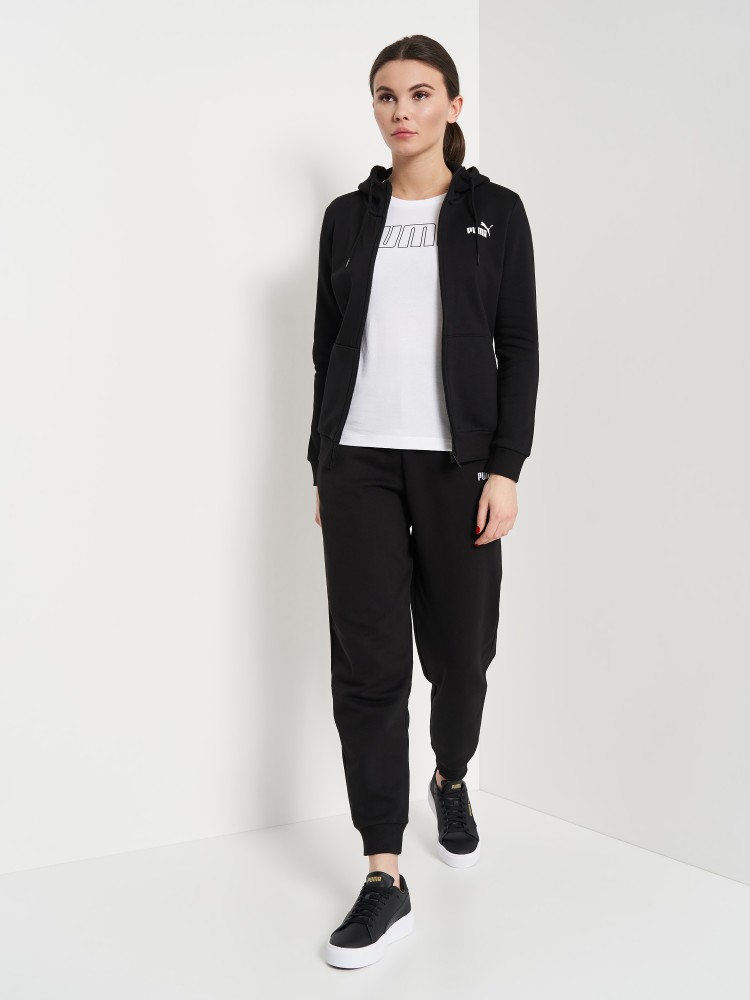 Толстовка женская Puma ESS Small Logo Full-Zip Hoodie FL черная 58681101 изображение 5