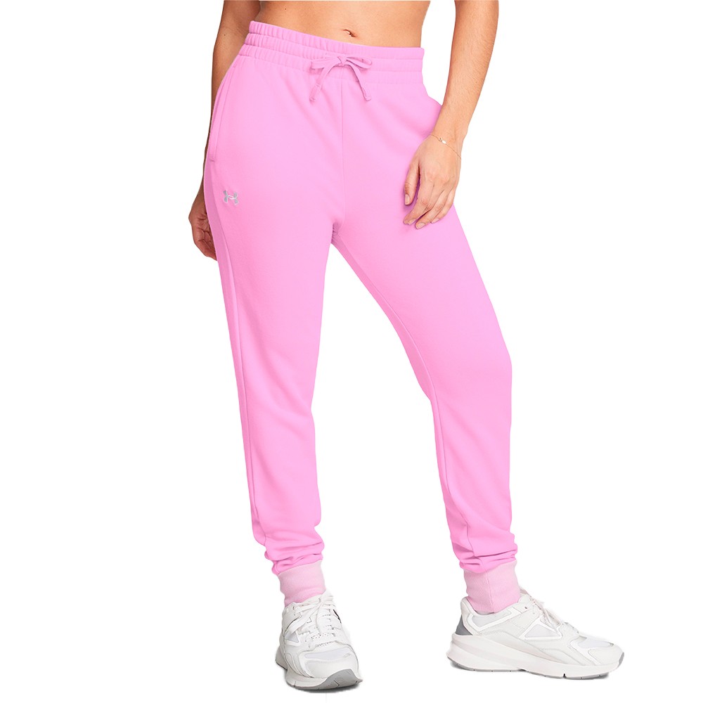 Брюки женские Under Armour UA Rival Fleece Jogger розовые 1379438-638 изображение 7
