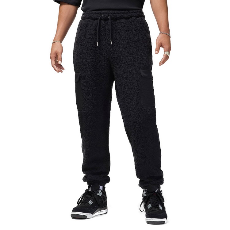 Брюки мужские Nike M J FLIGHT SHERPA PANT черные FV7450-010 изображение 1