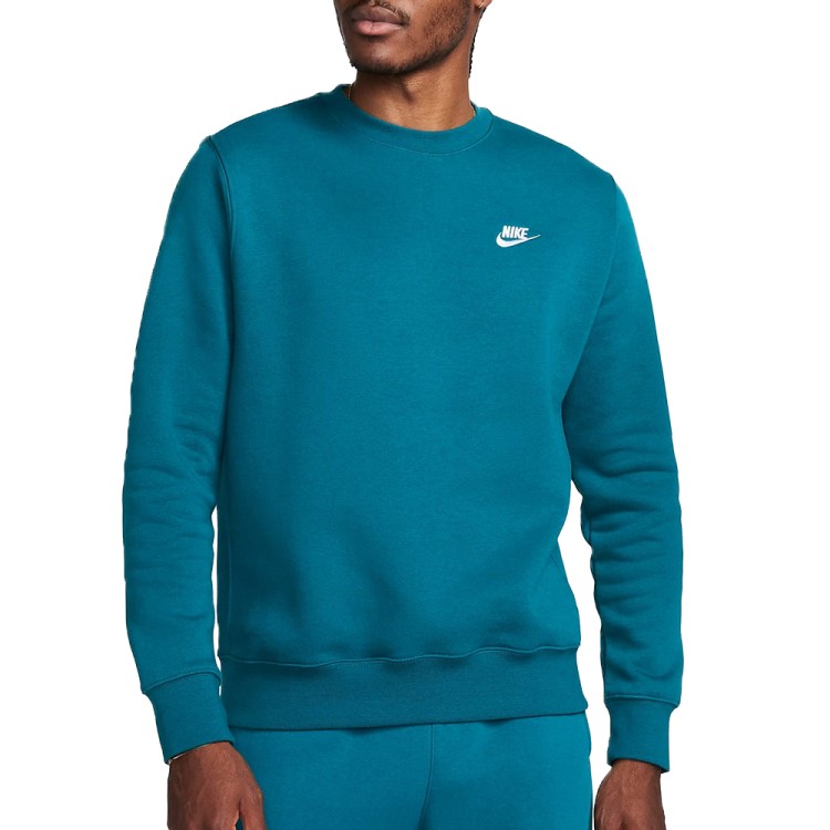 Толстовка мужская Nike M NSW CLUB CRW BB бирюзовая BV2662-381