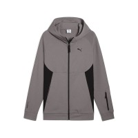 Толстовка мужская Puma PUMATECH Full-Zip Hoodie графитовая 68460579 изображение 1