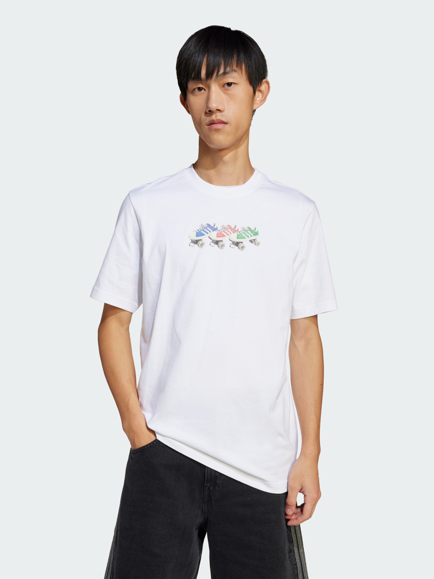 Футболка мужская Adidas Q12 TS ROLLER белая JD0706 изображение 2
