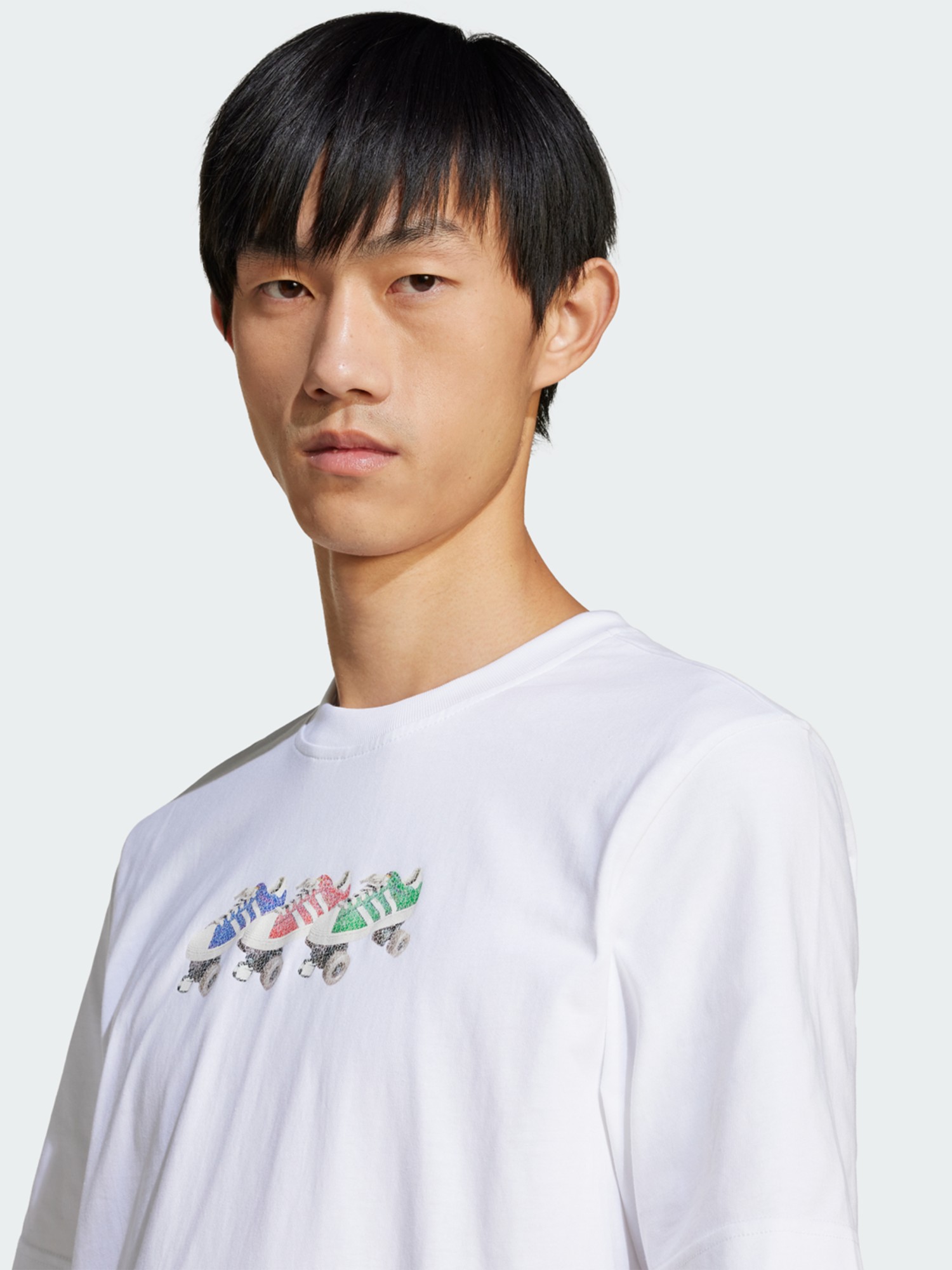 Футболка мужская Adidas Q12 TS ROLLER белая JD0706 изображение 5