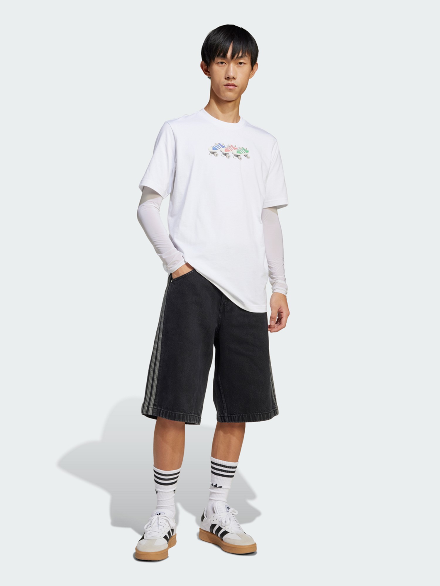 Футболка мужская Adidas Q12 TS ROLLER белая JD0706 изображение 6