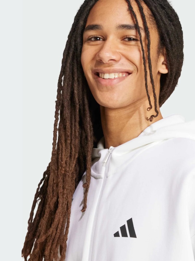 Толстовка мужская Adidas M FI 3S FZ белая JW7106 изображение 5