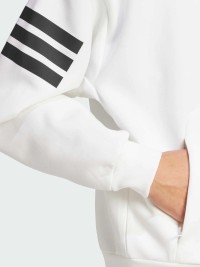 Толстовка мужская Adidas M FI 3S FZ белая JW7106 изображение 6