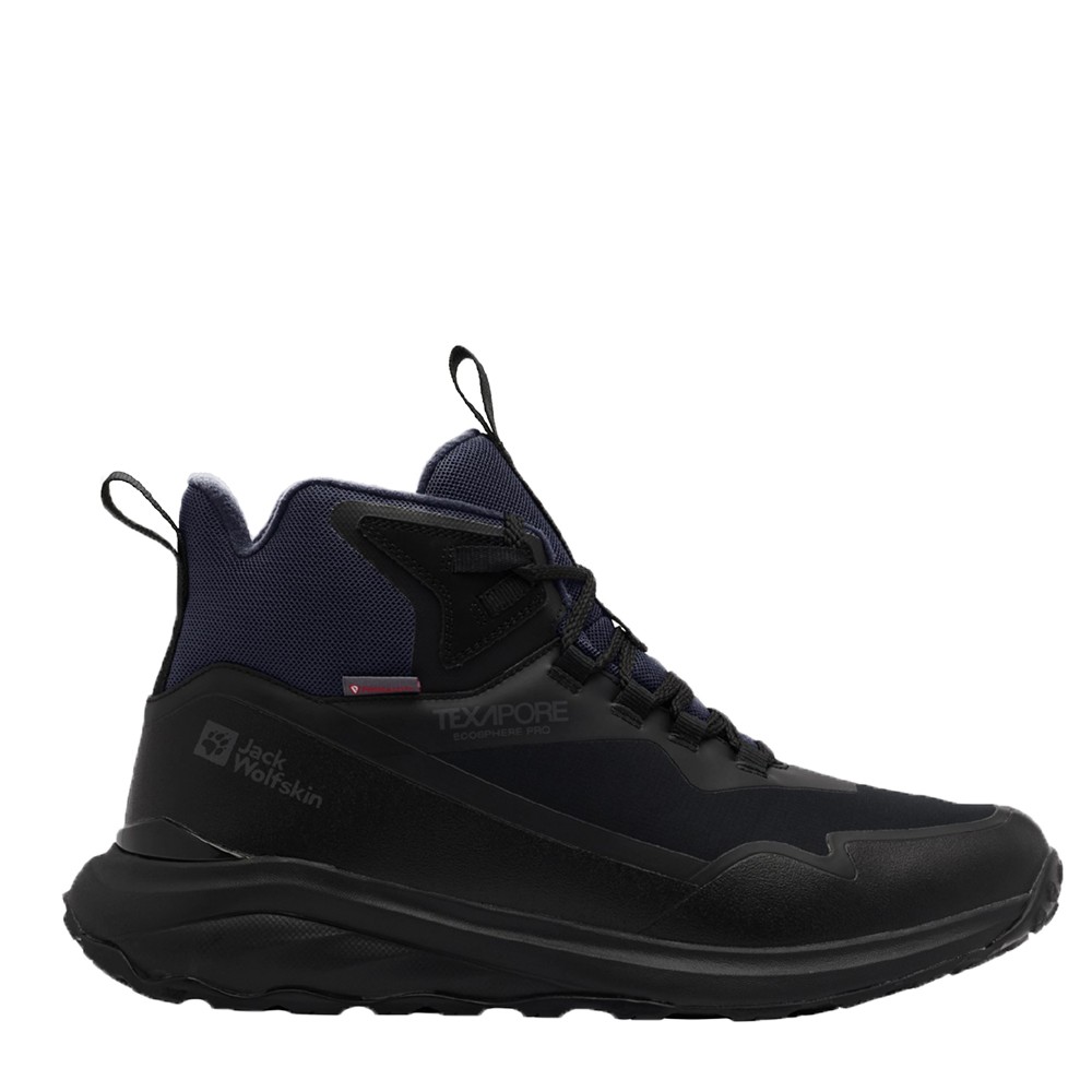 Ботинки мужские Jack Wolfskin DROMOVENTURE WT TEXAPORE MID M темно-серые A62295-6350