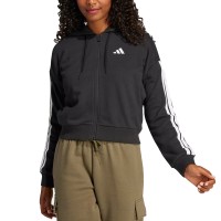 Толстовка женская Adidas W 3S FT FZ HD черная JE0052 изображение 1