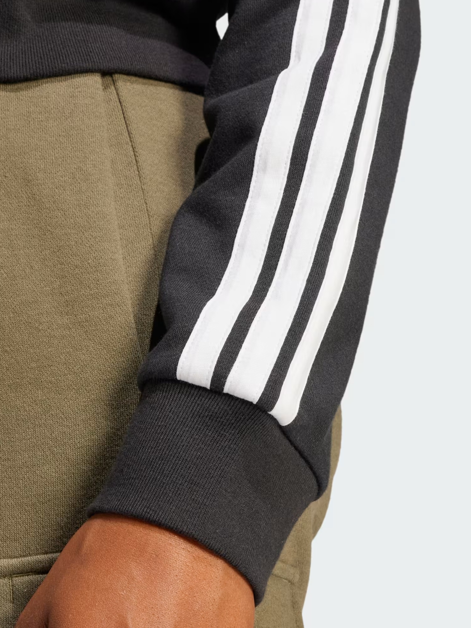 Толстовка женская Adidas W 3S FT FZ HD черная JE0052 изображение 5