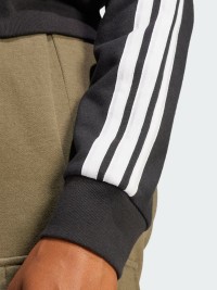 Толстовка женская Adidas W 3S FT FZ HD черная JE0052 изображение 5