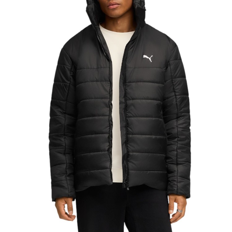 Куртка мужская Puma ESS Hooded Padded Jacket черная 68521101 изображение 1