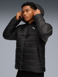 Куртка мужская Puma ESS Hooded Padded Jacket черная 68521101 изображение 4