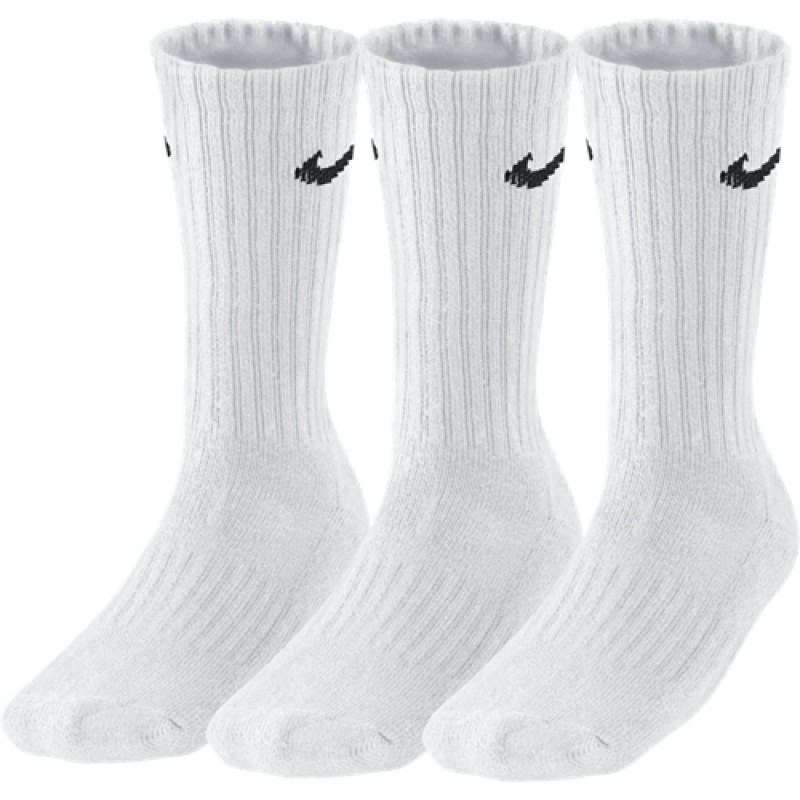 Носки Nike 3Ppk Value Cotton Crew белые SX4508-101