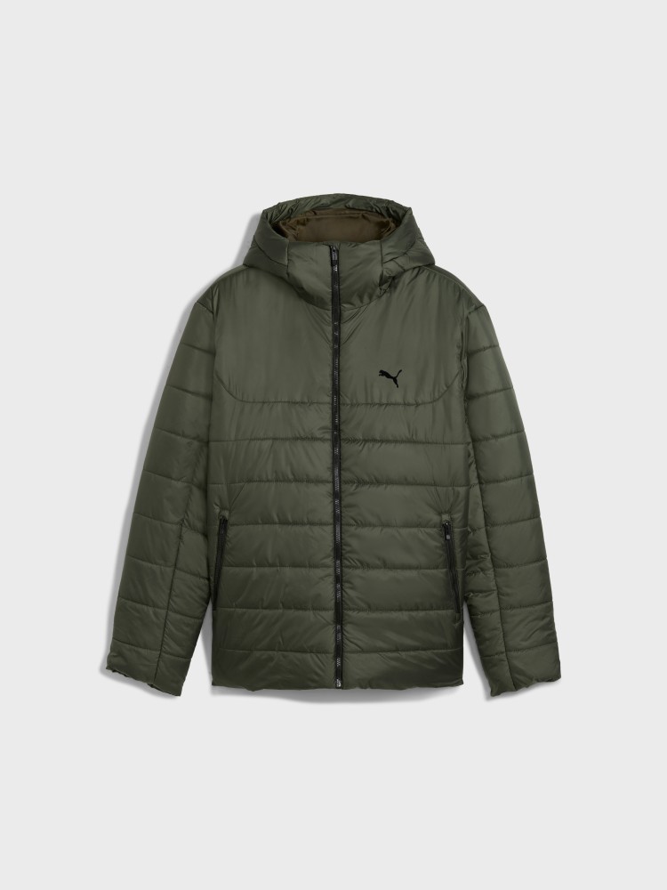 Куртка мужская Puma ESS Hooded Padded Jacket хаки 68521170 изображение 5