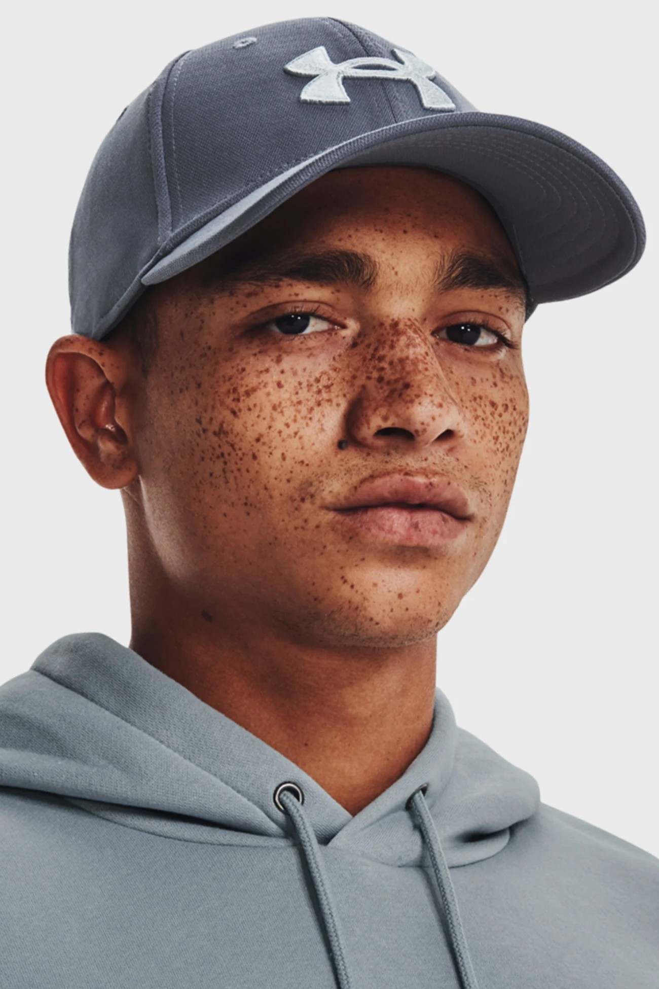 Бейсболка мужская Under Armour Men's UA Blitzing серая 1376700-044 изображение 4