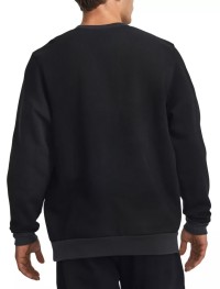 Толстовка мужская Under Armour UA Essential Flc Novelty Crw черная 1381213-001 изображение 3