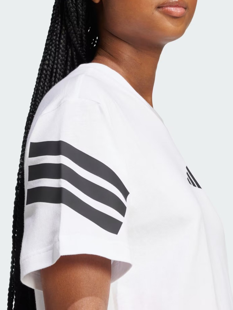 Футболка женская Adidas W FI 3S TEE белая JE0238 изображение 6