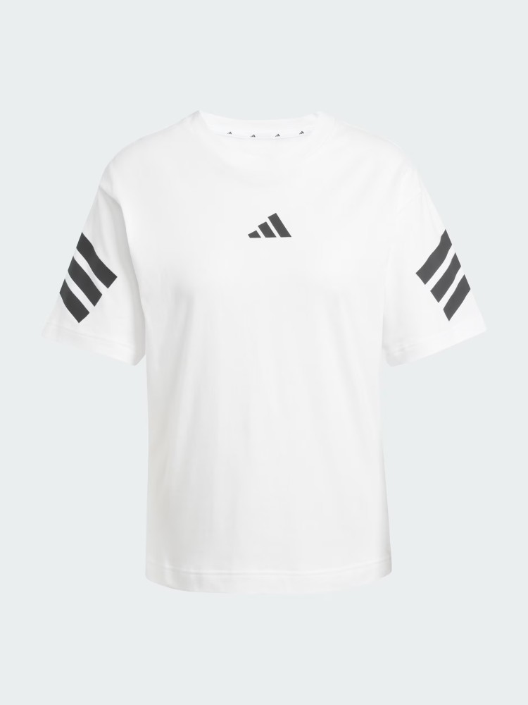 Футболка женская Adidas W FI 3S TEE белая JE0238 изображение 7