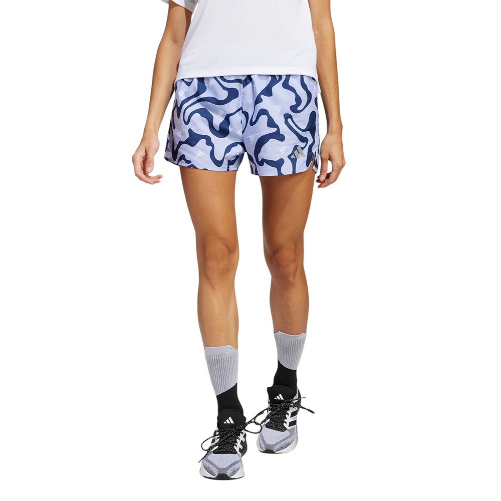 Шорты женские Adidas RUN IT BL SHO W фиолетовые JD2346